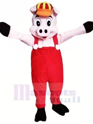 Little Pink Pig Mascot Costumes Cartoon	