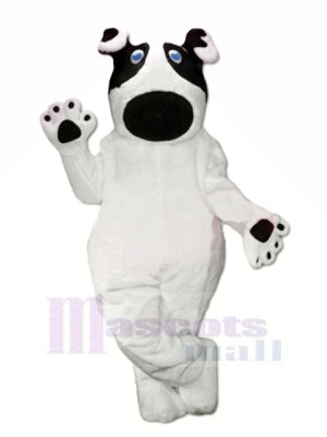 Lovely White Dog Mascot Costume Cartoon