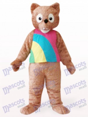 Brown Wolf Animal Mascot Costume