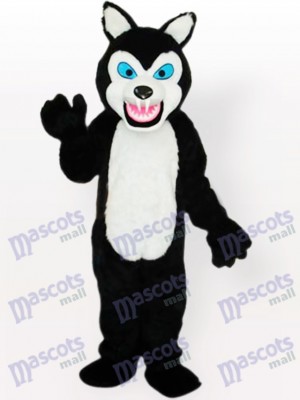 Little Black Wolf Adult Mascot Costume Tpye A Updated