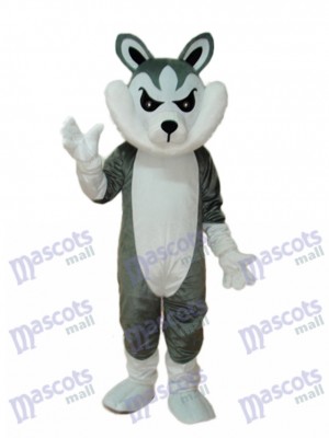 Big Grey Wolf Mascot Adult Costume Animal 