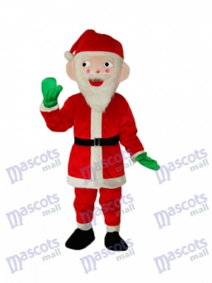 Santa Claus Mascot Adult Costume Christmas Xmas