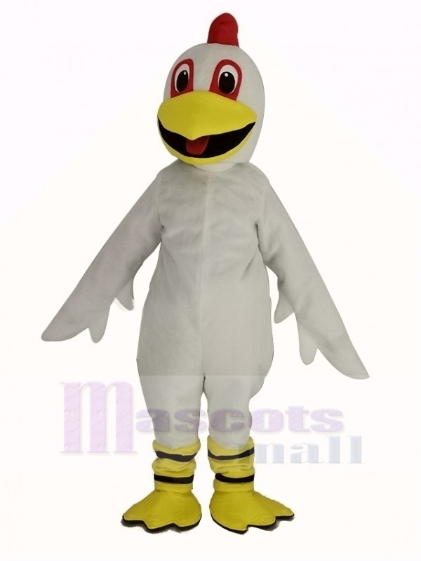 White Chicken Mascot Costume Animal