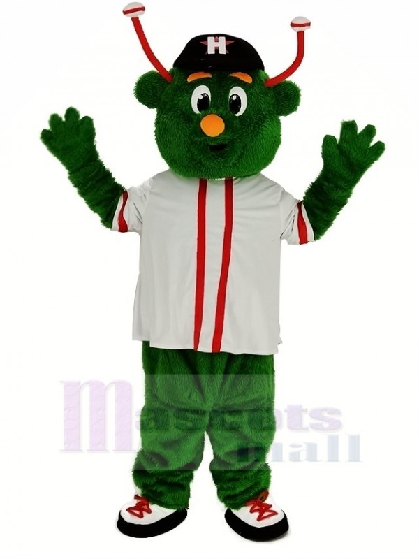 Astros Aliens with White T-shirt Mascot Costume