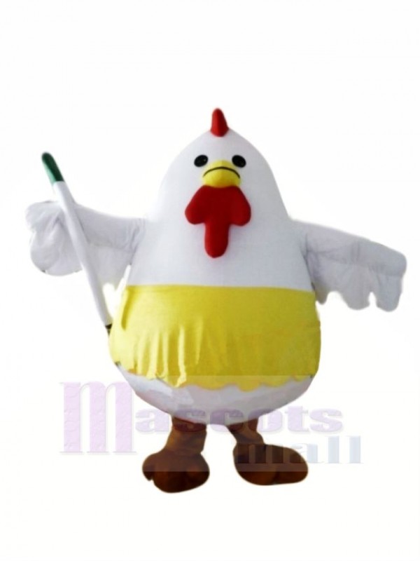 White Fat Chicken Mascot Costumes Animal