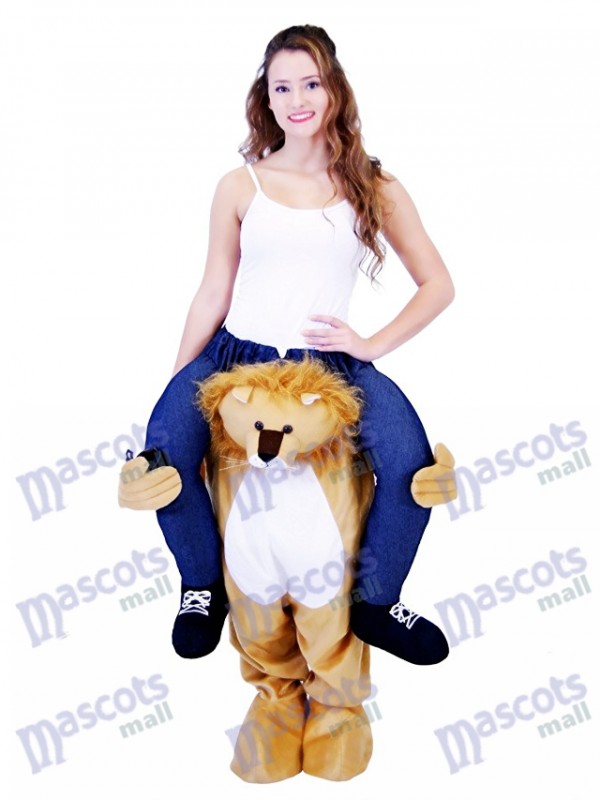 Piggyback Lion Carry Me Ride on Lion Mascot Costume