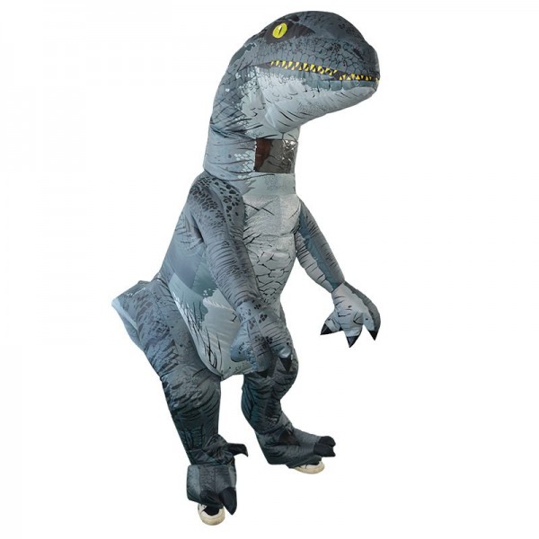 Velociraptor Dinosaur Inflatable Costume Halloween Xmas Cosplay Costume ...