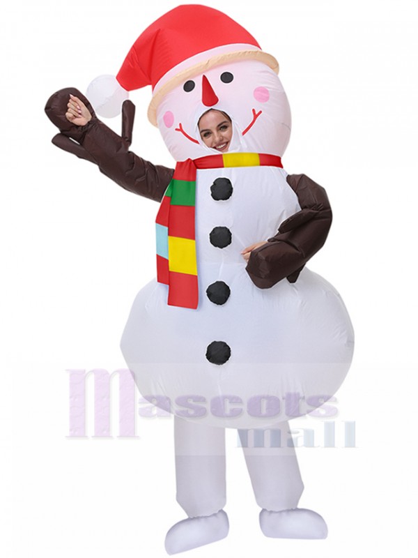 snowman inflatable costume