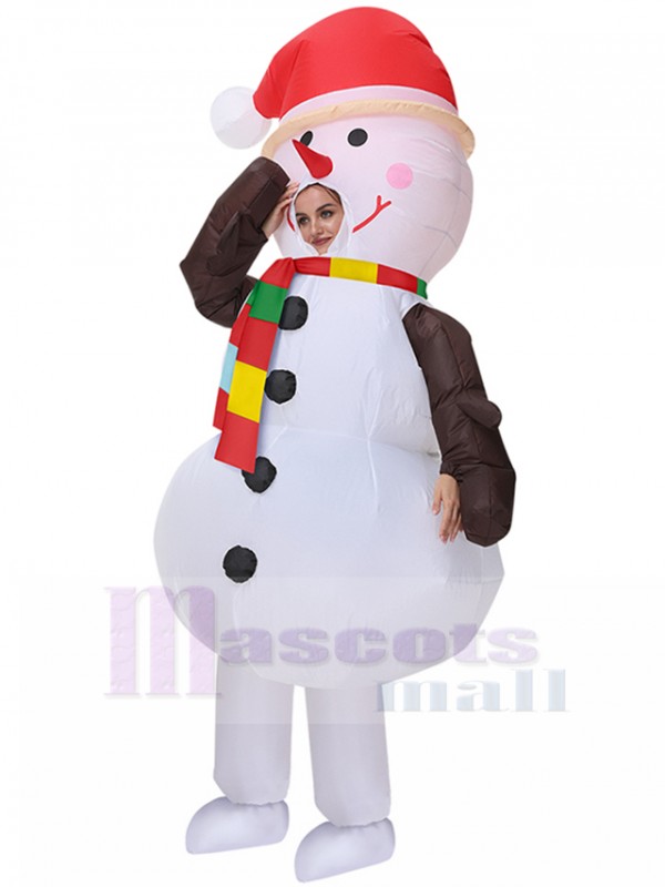 snowman inflatable costume