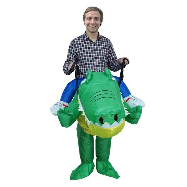 Crocodile Alligator Carry me Ride on Inflatable Costume Halloween ...