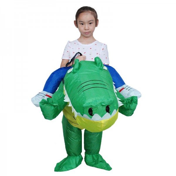 Crocodile Alligator Carry me Ride on Inflatable Costume Halloween ...