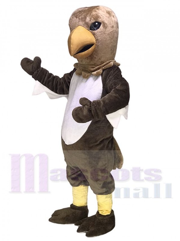 Cute Brown Tail Hawk Mascot Costume Animal