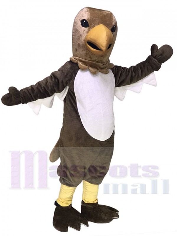 Cute Brown Tail Hawk Mascot Costume Animal