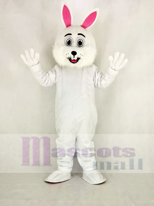 Easter Bunny Rabbit with Glasses Mascot Costume Cartoon	
