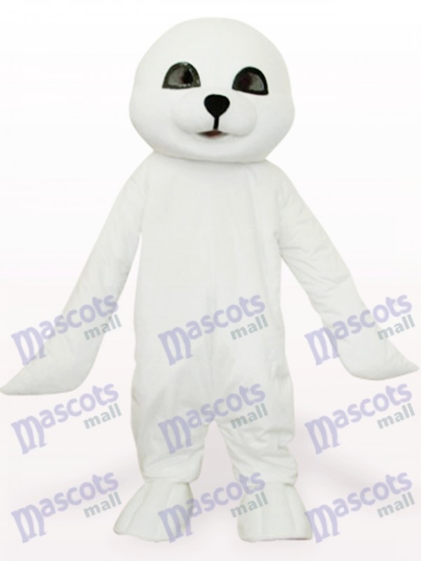 Lovely White Seal Ocean Adult Mascot Costume