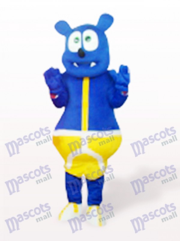 Blue Bear Monster Cute Cartoon Mascot Costume