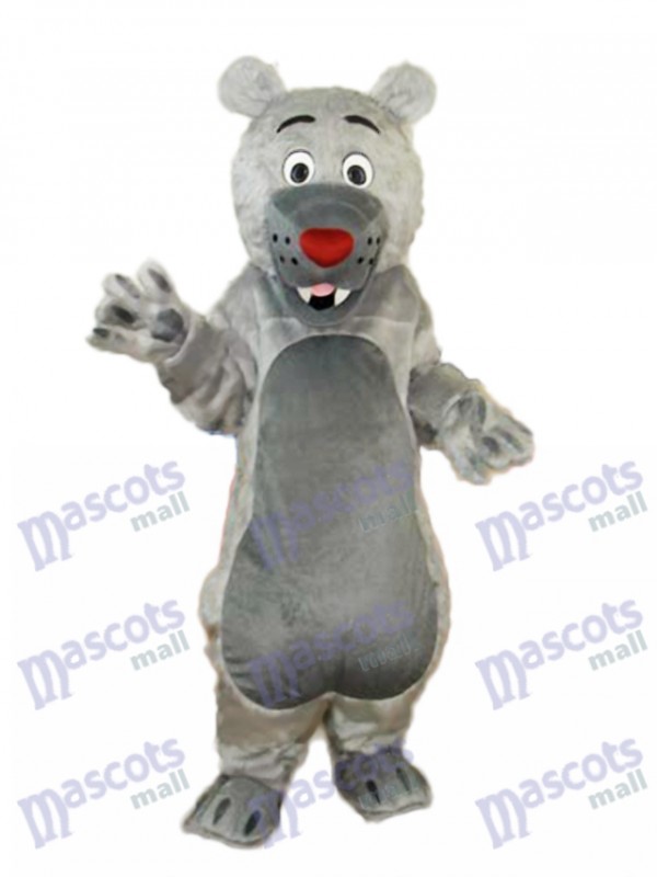 Gray Mouth Bear Mascot Adult Costume