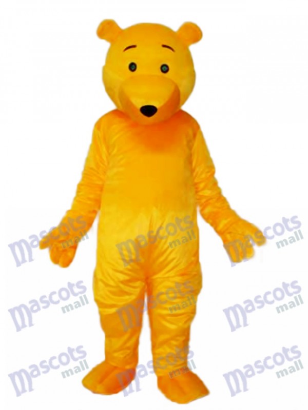 Yellow Bear Mascot Adult Costume