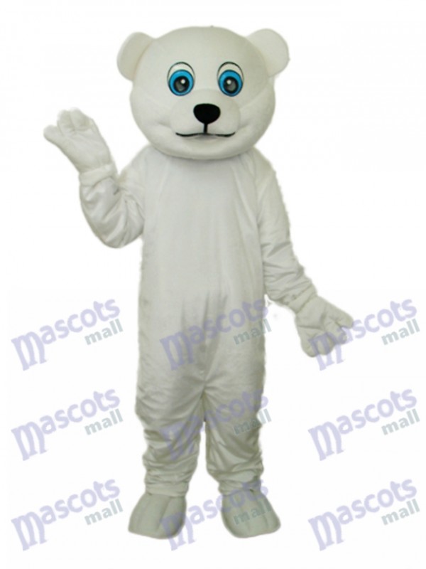 Little Polar Bear Mascot Adult Costume