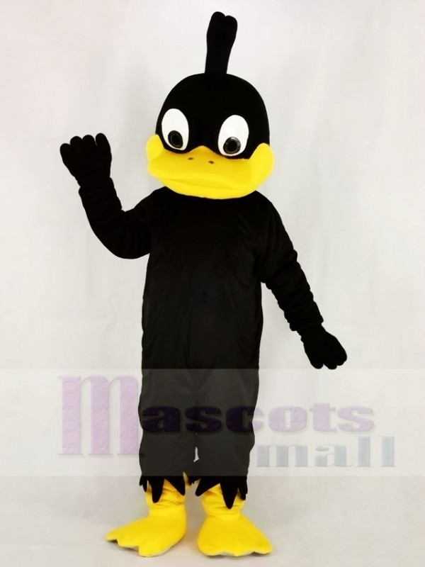 Black Duck with Yellow Mouth Mascot Costume College