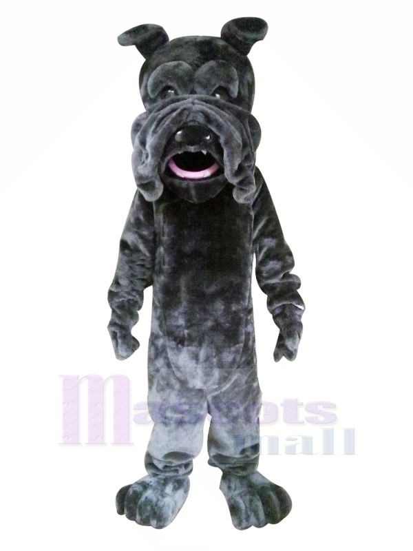 Black Dog with Big Mouth Mascot Costumes Animal	