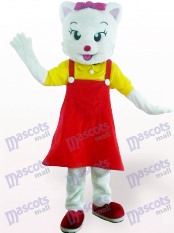 Red Female Cat Animal Adult Mascot Costume