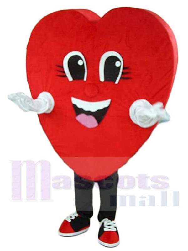 Red Heart mascot costume
