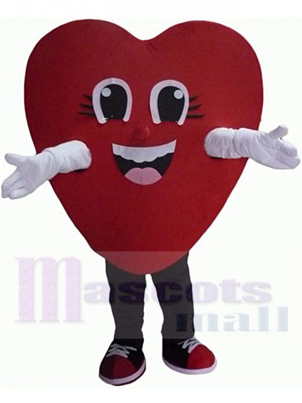 Red Heart mascot costume