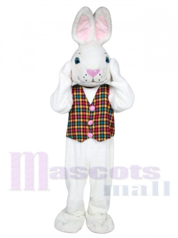 Mr. White Bunny mascot costume