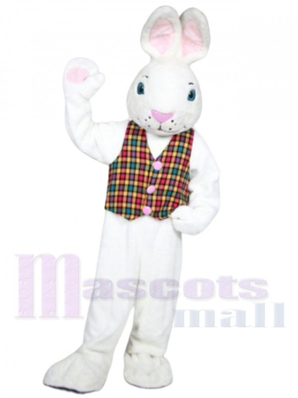 Mr. White Bunny mascot costume