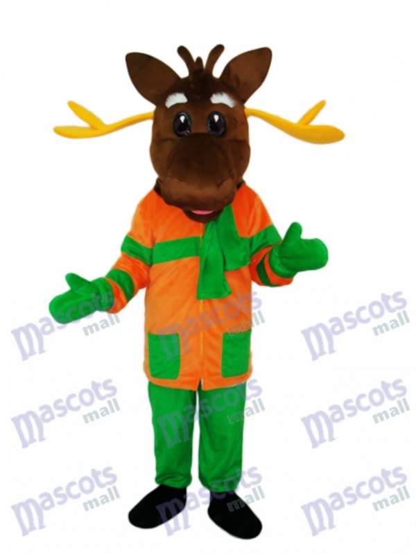 Christmas Deer Mascot Adult Costume