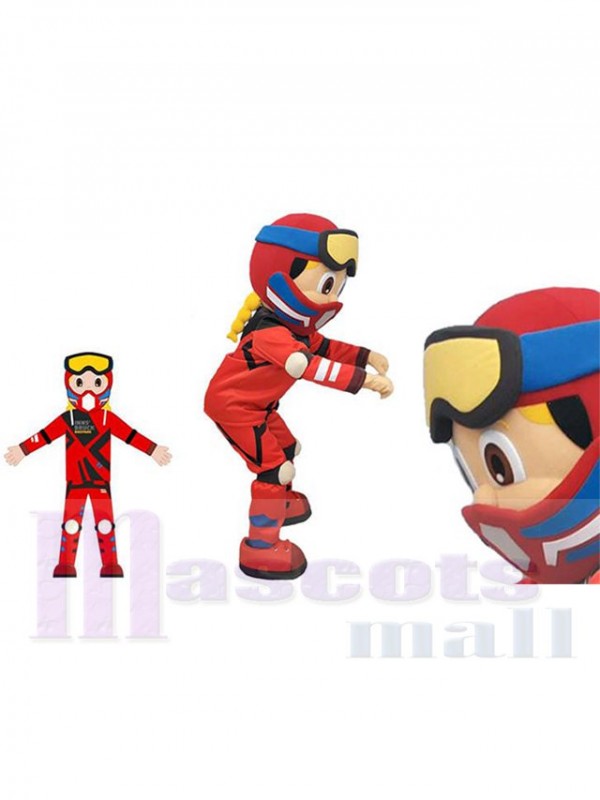 Ski Girl mascot costume