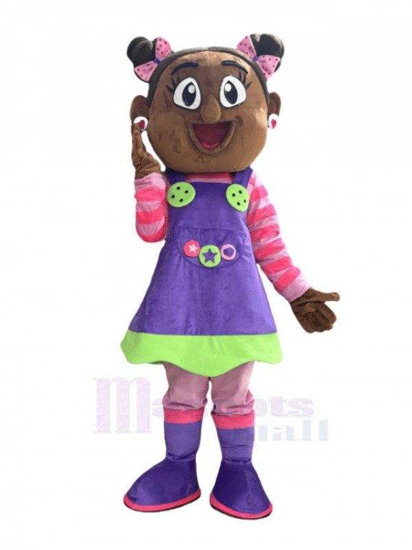 Girl mascot costume