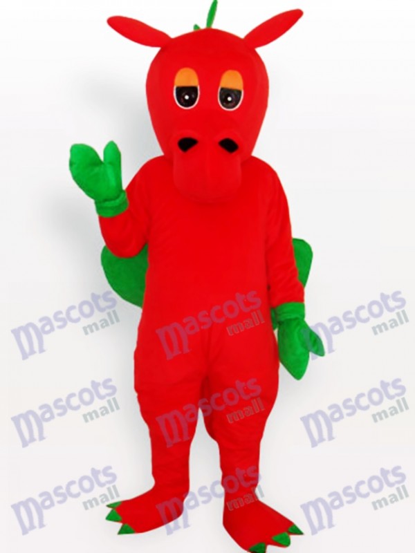 Red Dinosaur Animal Adult Mascot Costume