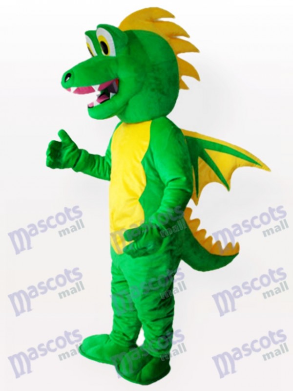 Green Stegosaurus Adult Mascot Costume