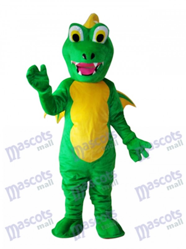 Big Mouth Thorn Green Dinosaur Mascot Adult Costume