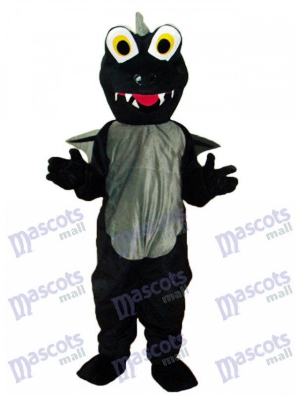Black Dinosaurs Mascot Adult Costume