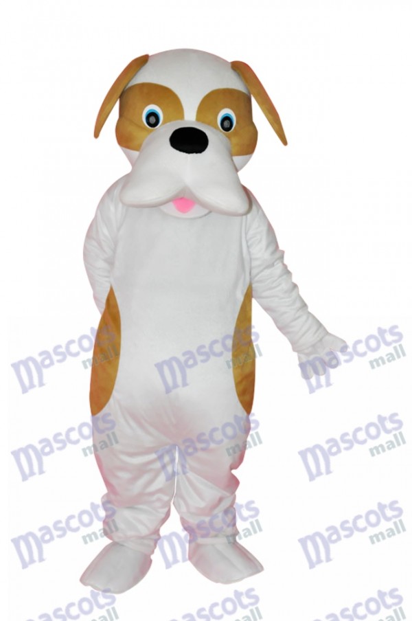 Brown and White Dog Adult Mascot Costume