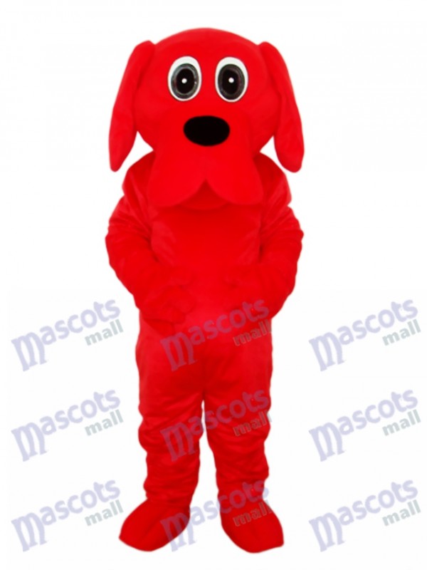 Black Nose Rooney Red Dog Mascot Adult Costume