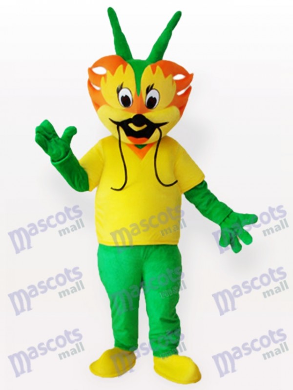 Cyan Dragon Adult Mascot Costume