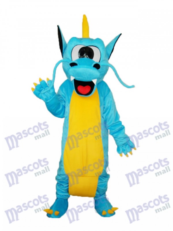 Serrated Teeth Dragon Mascot Adult Costume