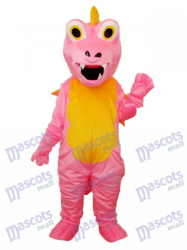 Pink Long Thorn Dragon Mascot Adult Costume