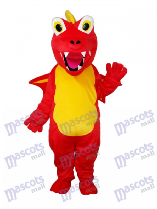 Red Thorn Dragon Mascot Adult Costume