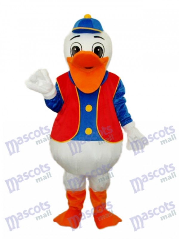 Hippie Duck Mascot Adult Costume