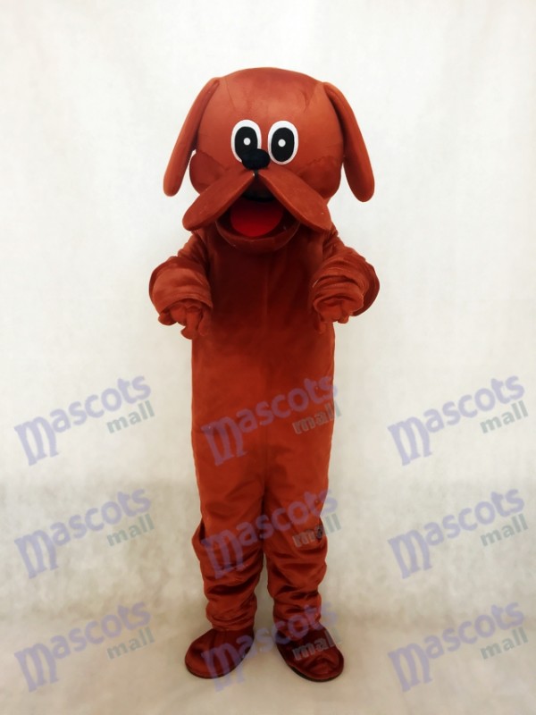Reddish Brown Rooney Dog Mascot Costume