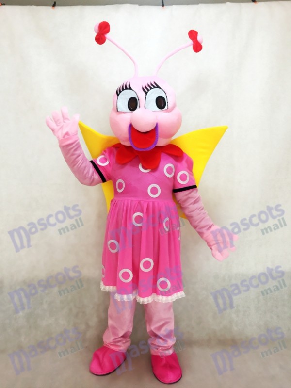 Lady Pink Bee Fenfendu Mascot Costume