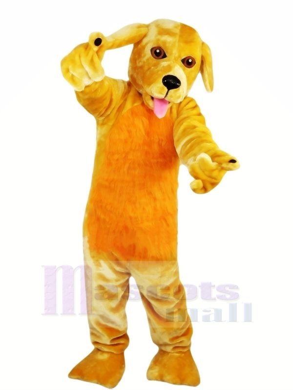 Funny Yellow Dog Mascot Costumes Cartoon