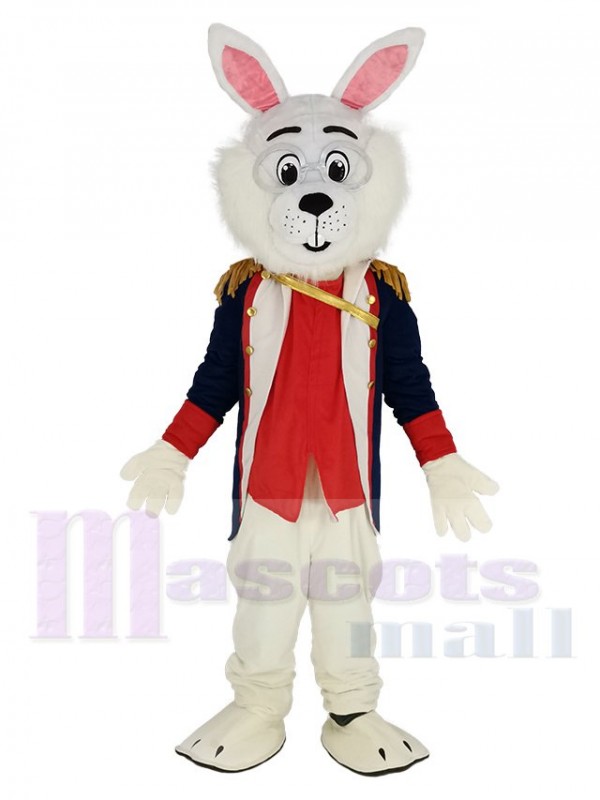 Colonel Wendell Rabbit with Lace Mascot Costume Animal
