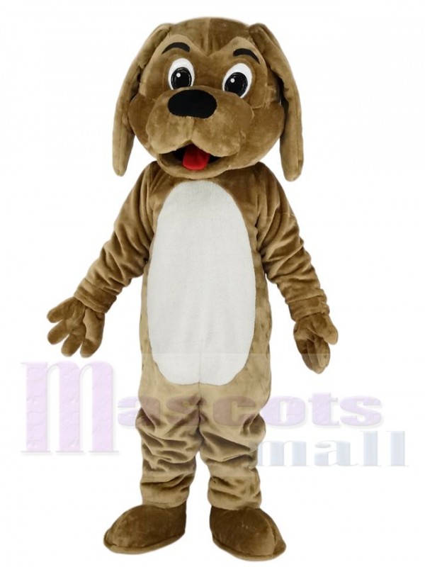 Cute Brown Dog Mascot Costume School