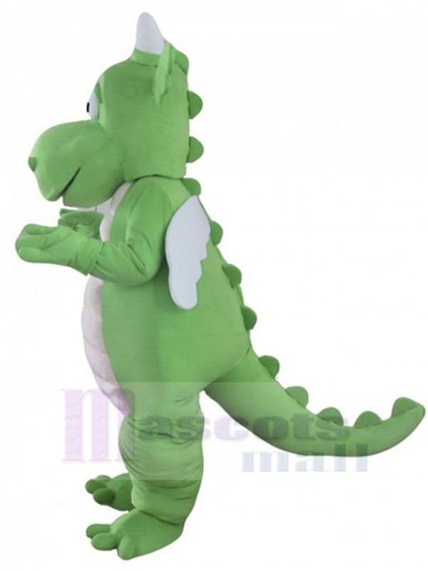 Green Adult Dragon Mascot Costume
